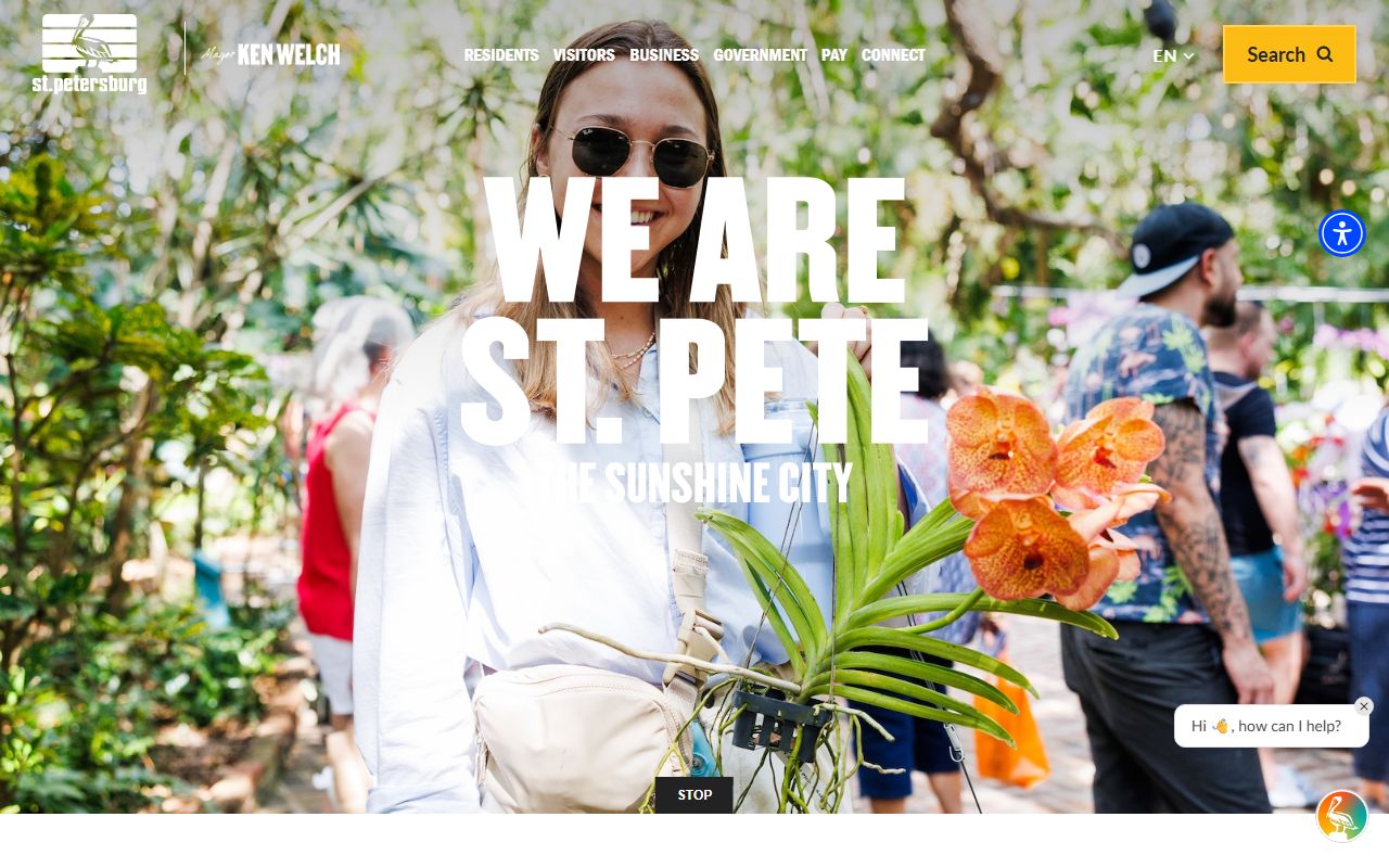 St. Petersburg city website providing access to Pinellas County criminal court records