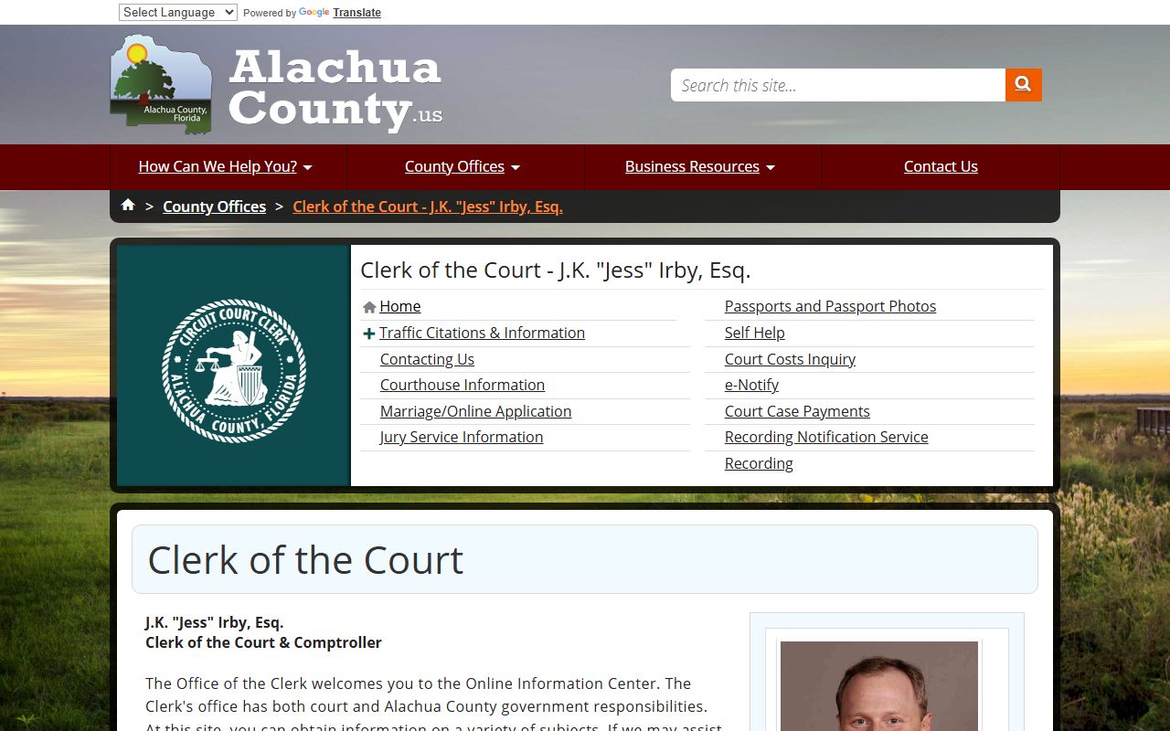 Alachua County Criminal Court Records