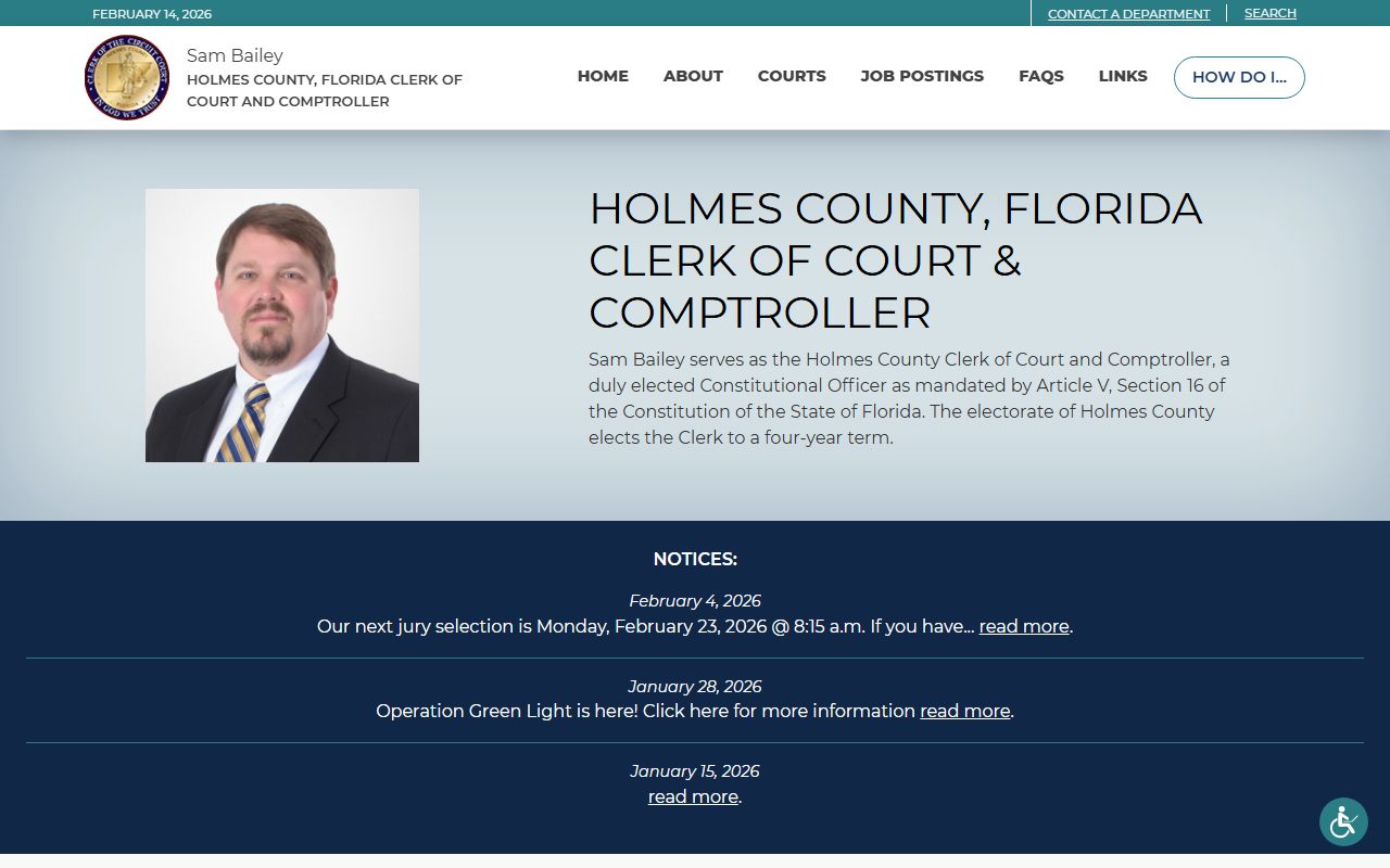 Holmes County Criminal Court Records